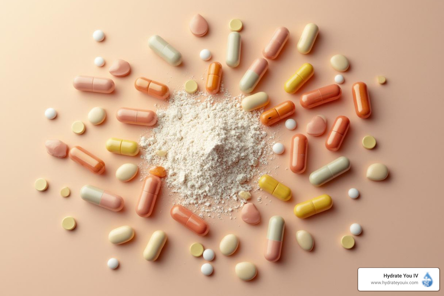 different supplement forms like capsules and powders - nicotinamide adenine dinucleotide supplement