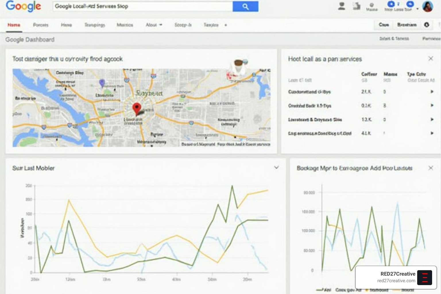 LSA dashboard interface - HVAC local service ads LSA dashboard interface - HVAC local service ads