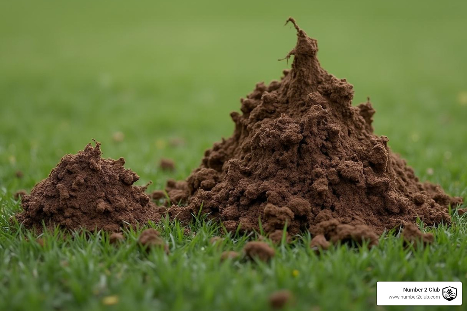 comparing a small poop pile to a large one - How much dog poop