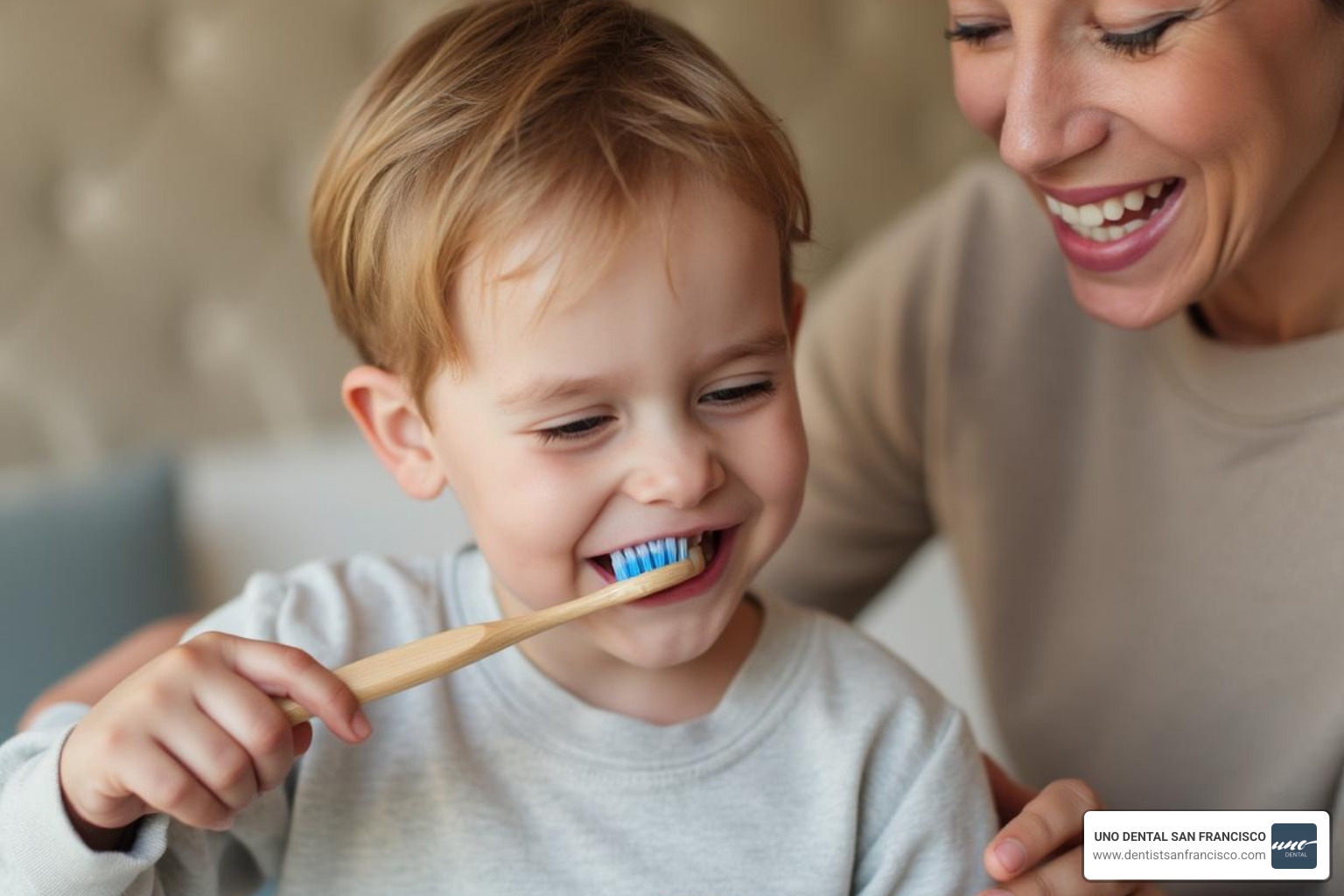 a parent brushing their toddler's teeth - baby teeth care