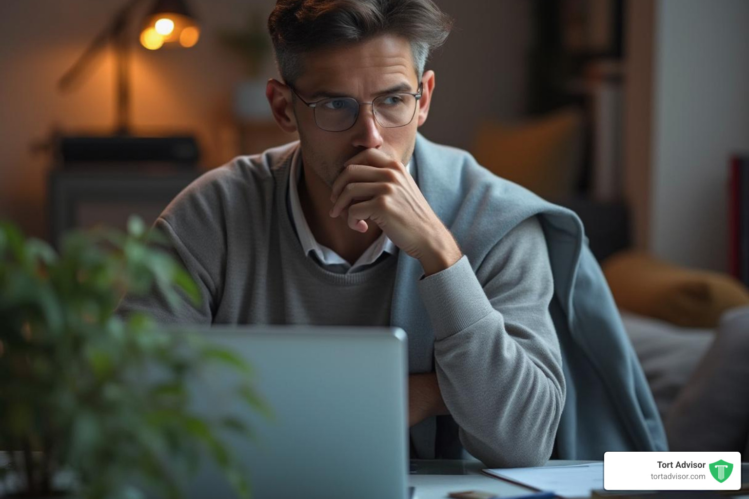 person researching lawyers on a laptop - employment law attorney
