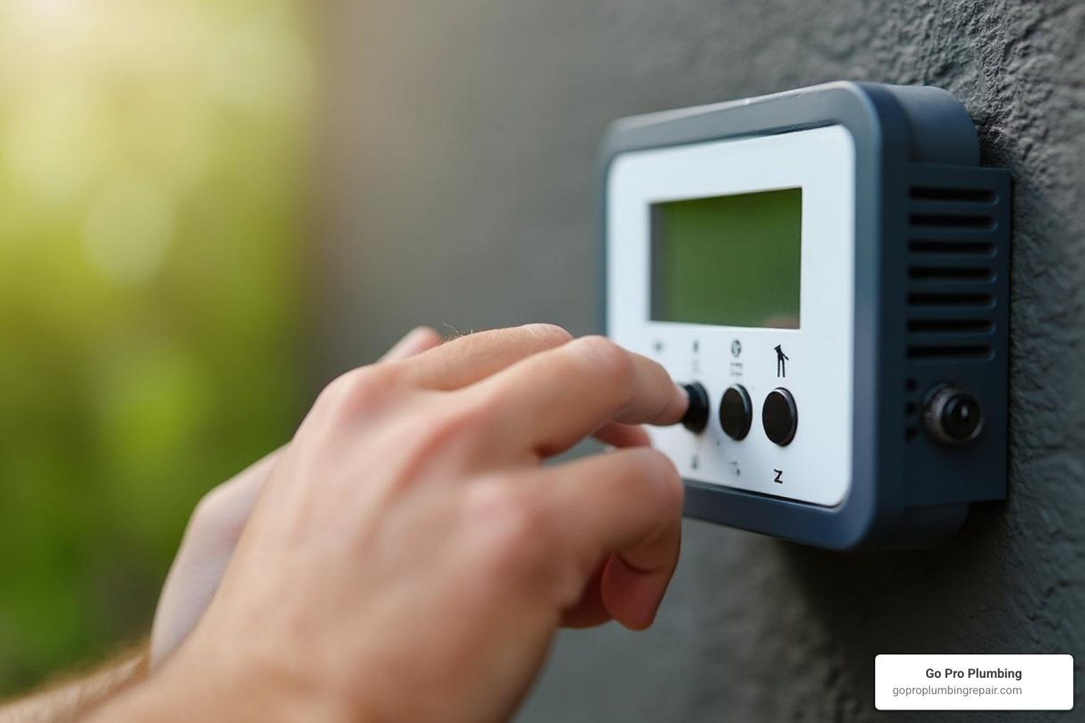 hand adjusting smart irrigation controller - water resources and conservation