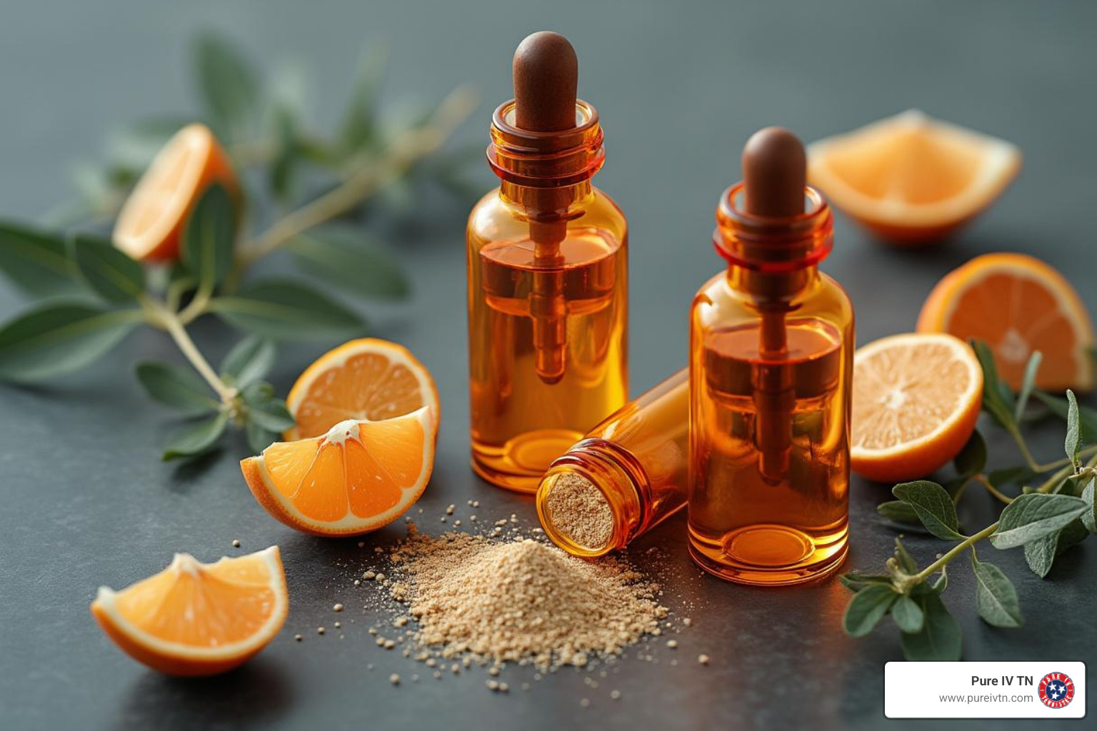 key beauty drip ingredients like Vitamin C, Glutathione, and Biotin - beauty drip price
