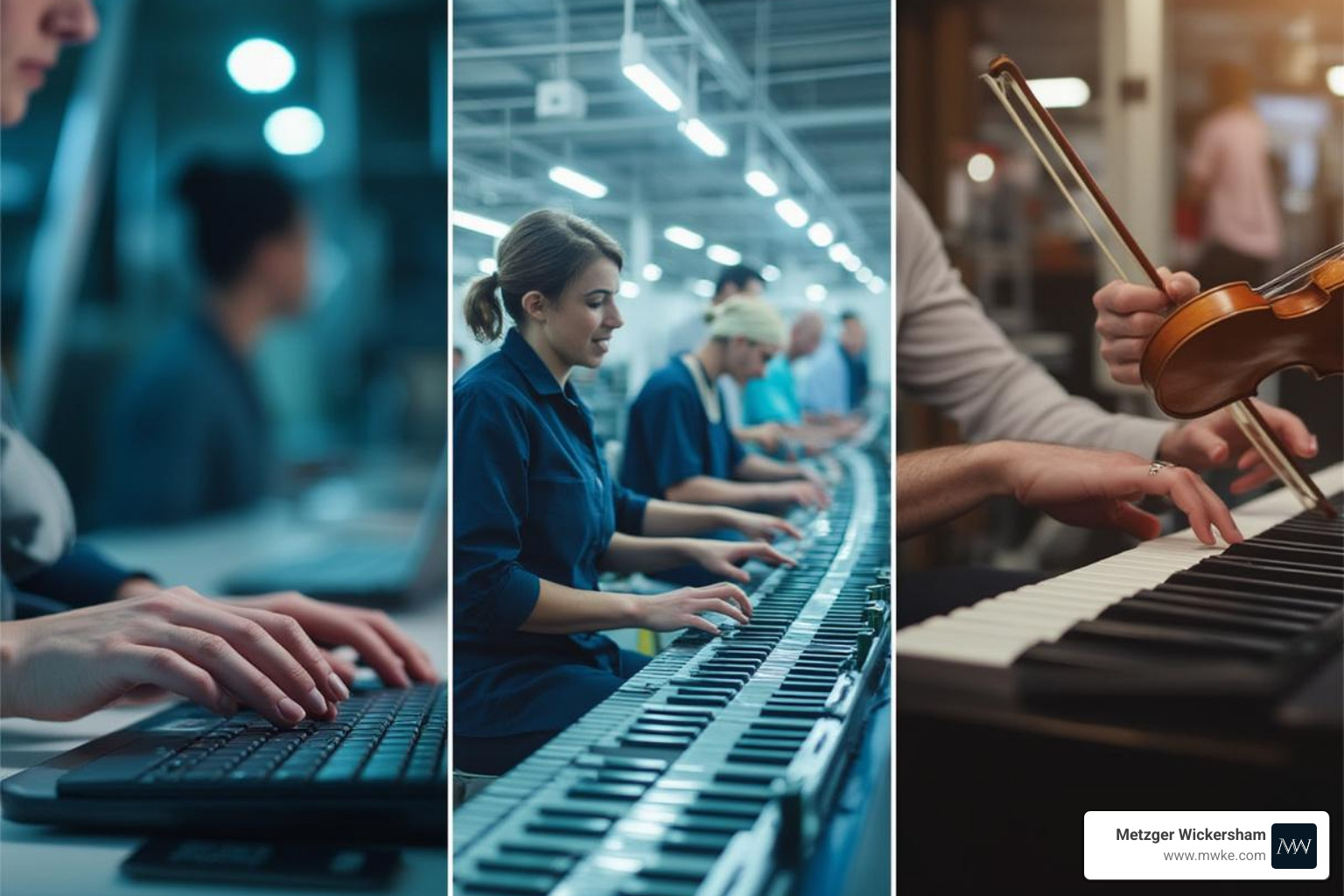 Various high-risk activities like typing, factory work, and playing an instrument - Repetitive motion injury
