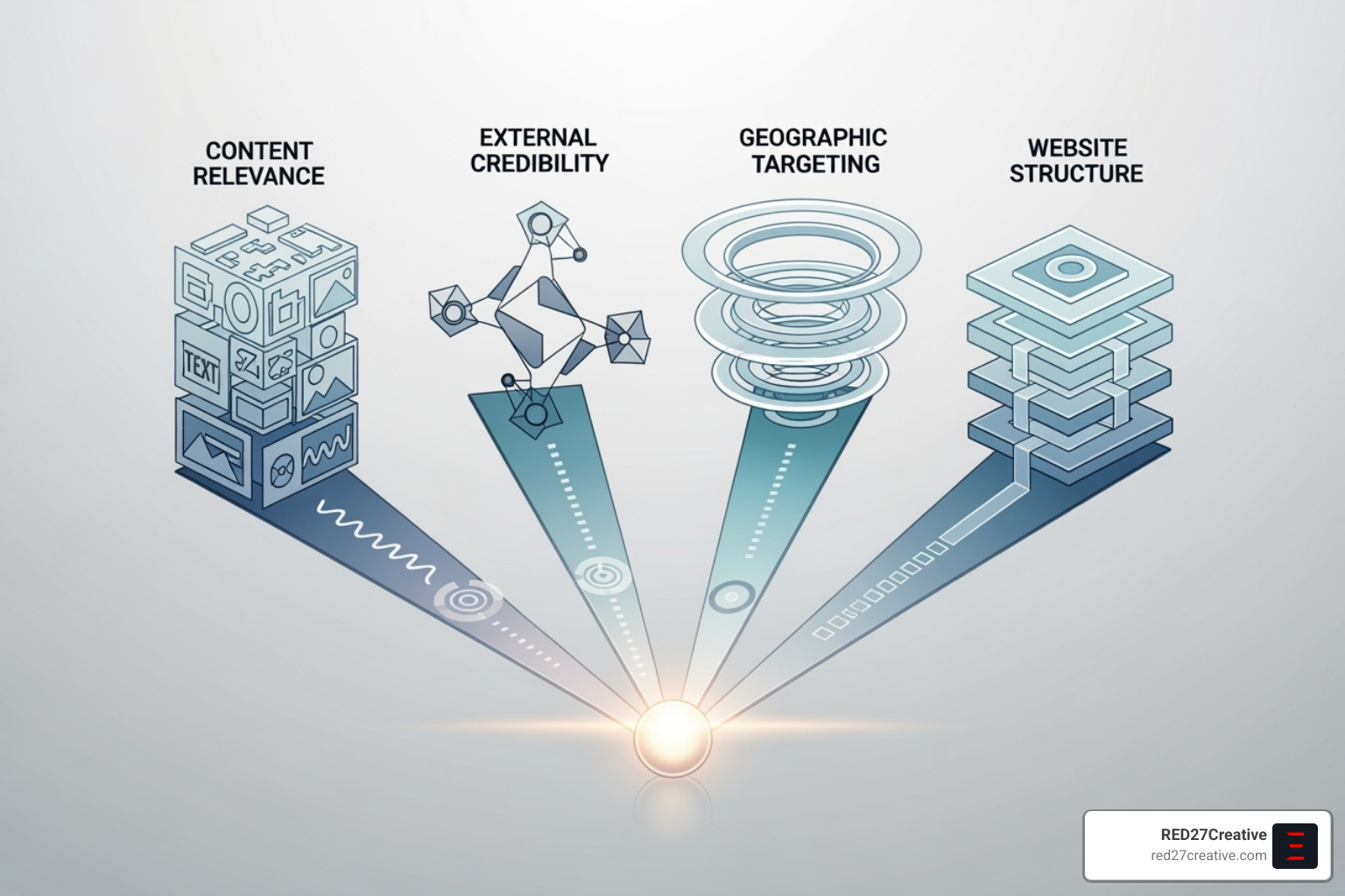Digital marketing strategy diagram showing On-Page, Off-Page, Local, and Technical SEO - hvac company seo marketing Digital marketing strategy diagram showing On-Page, Off-Page, Local, and Technical SEO - hvac company seo marketing