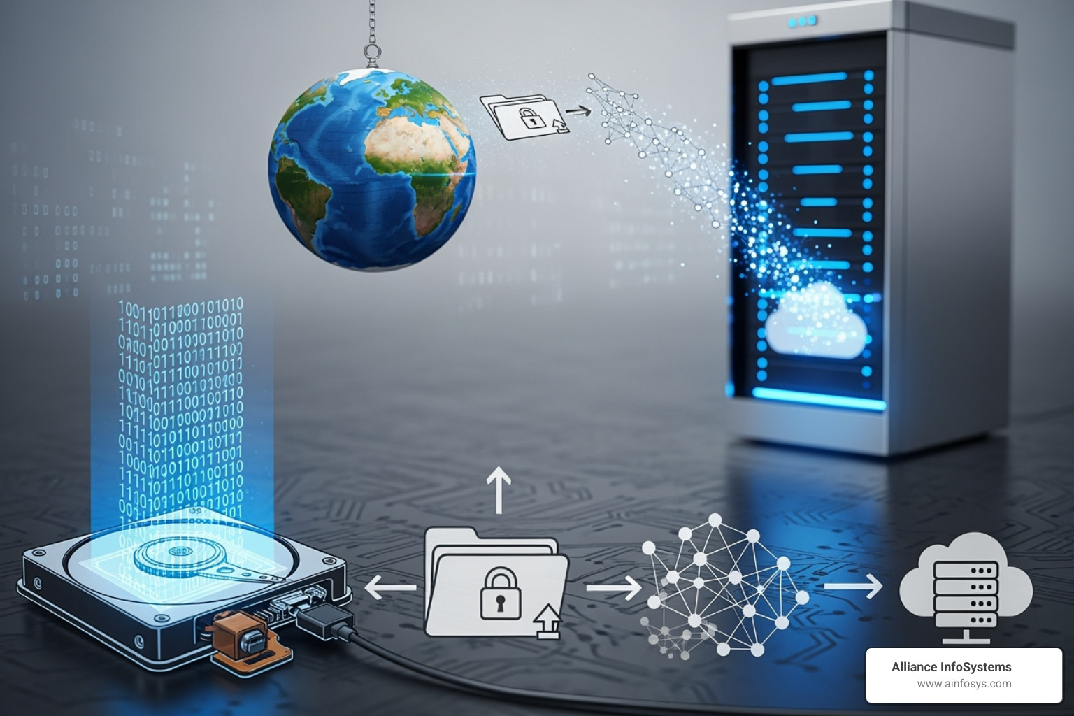 diagram explaining the 3-2-1 backup strategy - Minimize data loss diagram explaining the 3-2-1 backup strategy - Minimize data loss