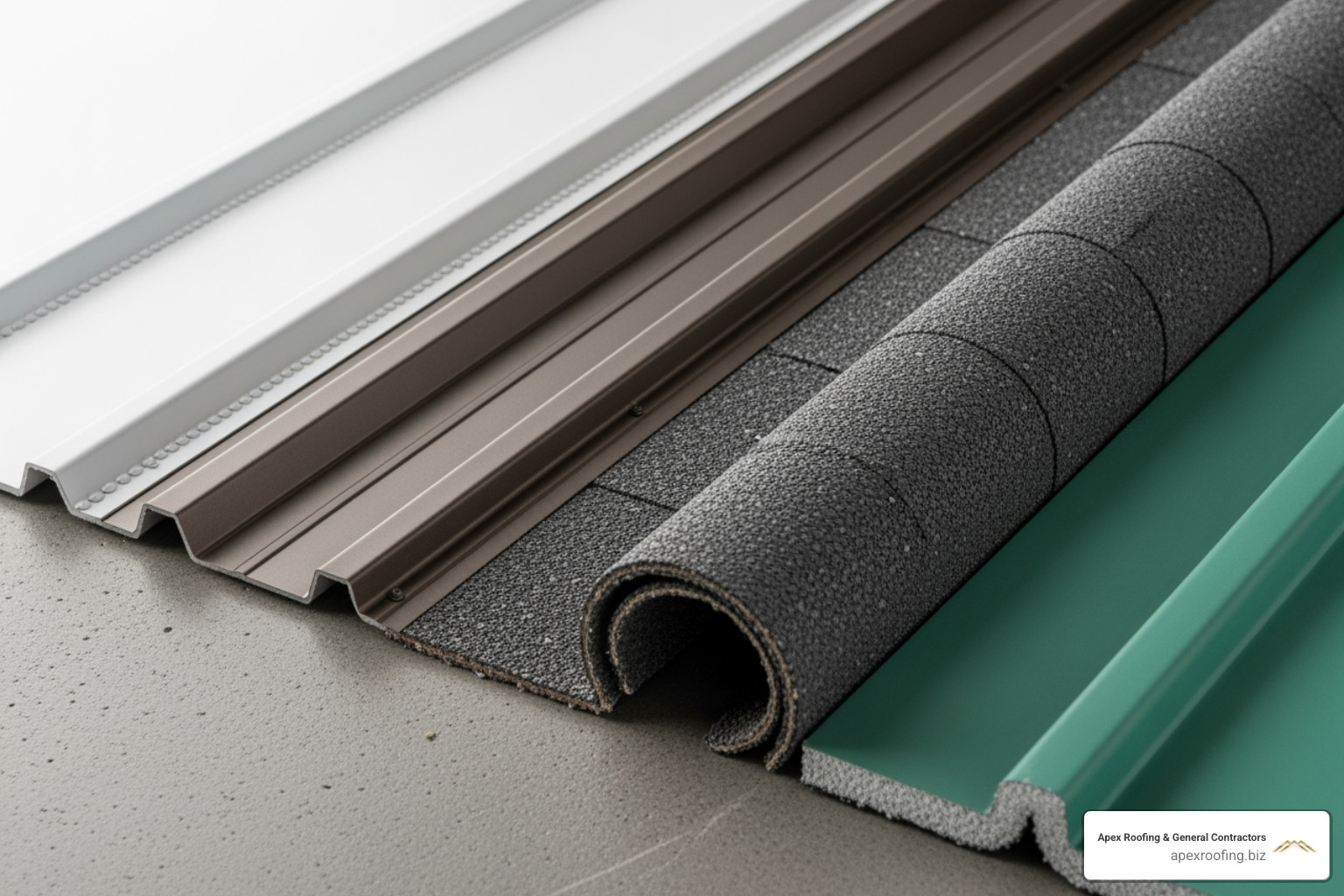various commercial roofing material samples - new braunfels commercial roofing company