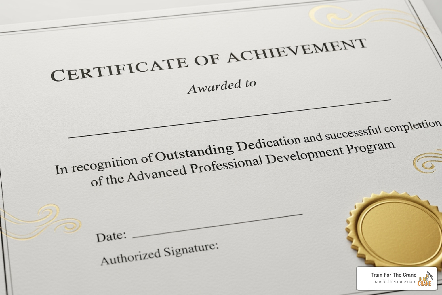 an official NCCCO certificate - nccco test prep