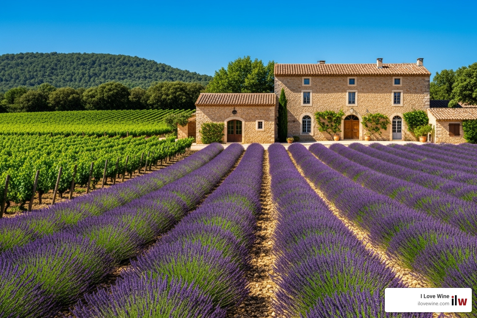 lavender fields and vineyards at a renowned estate in Provence - most famous wineries lavender fields and vineyards at a renowned estate in Provence - most famous wineries
