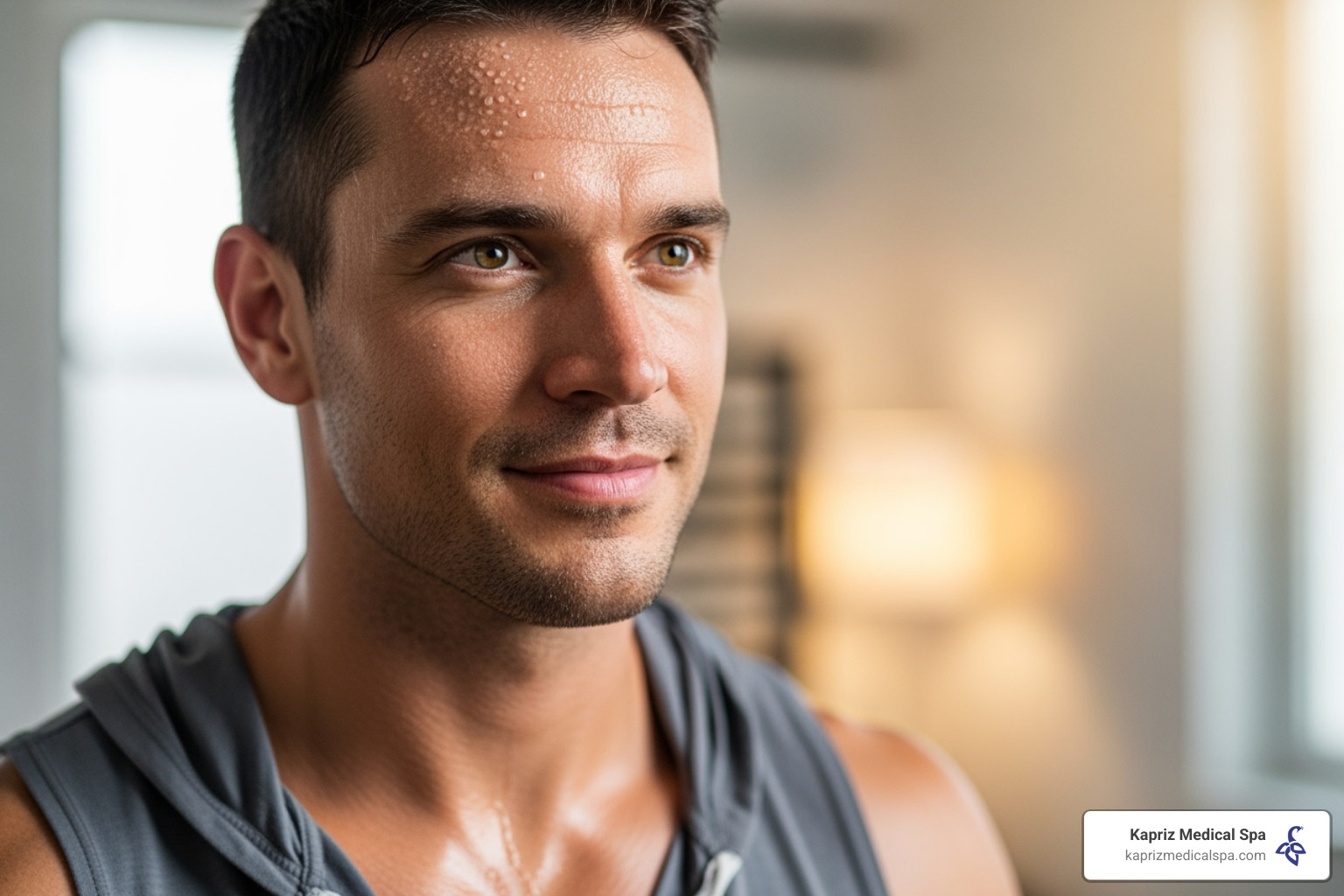 athlete looking energized post-treatment - iv therapy jacksonville