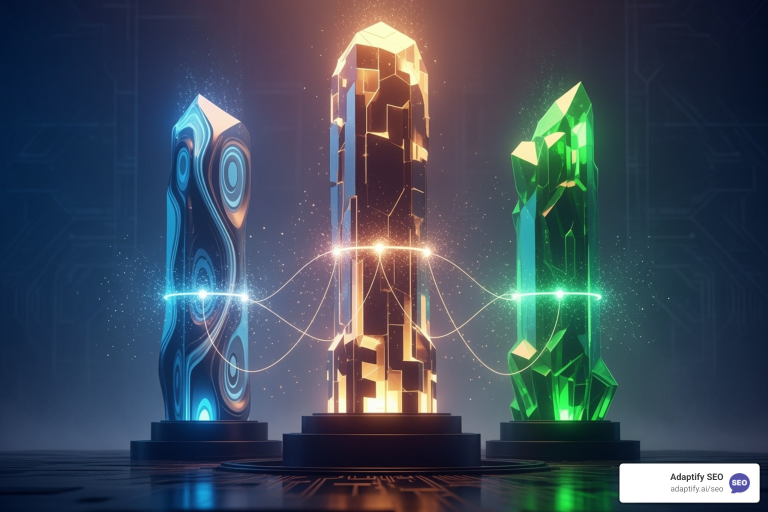 Diagram showing the three pillars of SEO - what does seo stand for