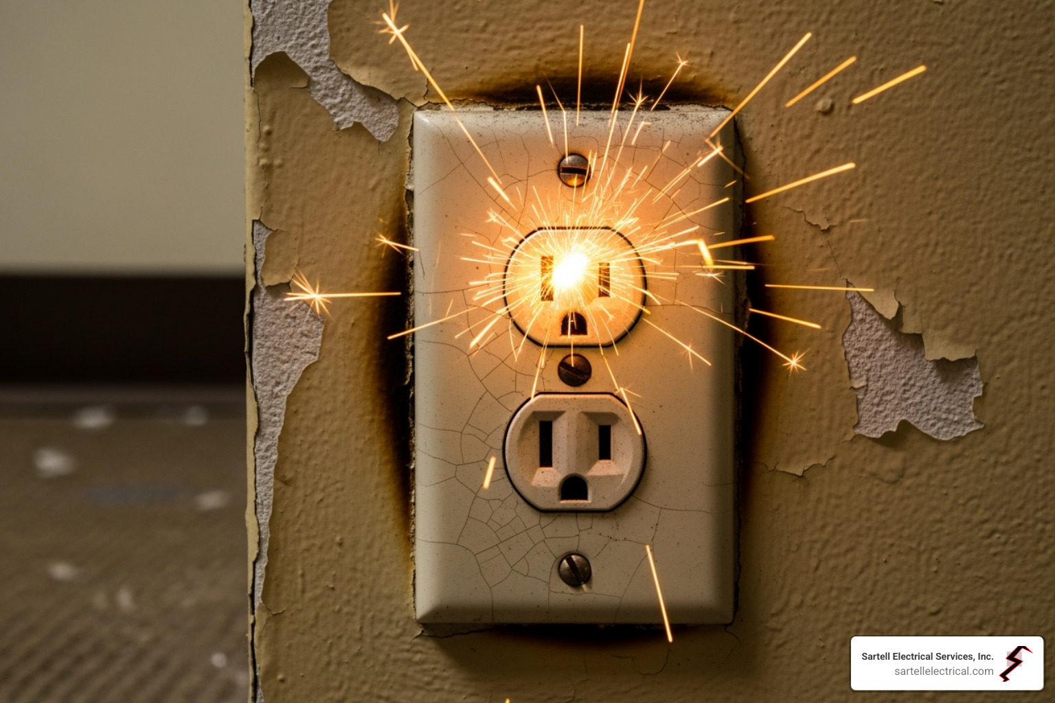 sparking electrical outlet - local emergency electrician sparking electrical outlet - local emergency electrician