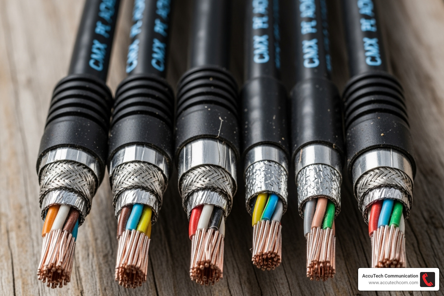 different outdoor-rated ethernet cables, showing CMX jackets and shielding - conduit for outdoor network cable different outdoor-rated ethernet cables, showing CMX jackets and shielding - conduit for outdoor network cable