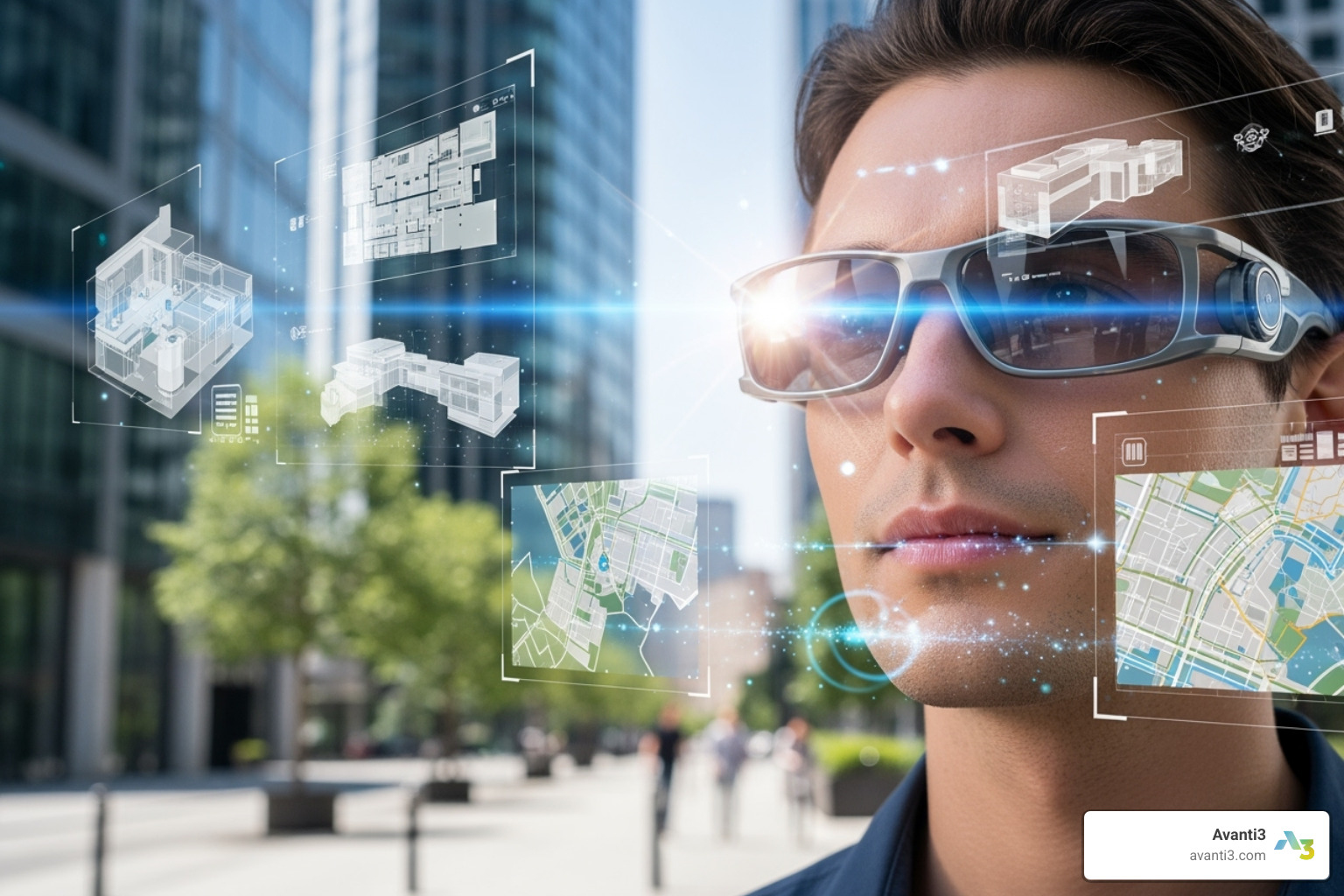 futuristic AR interface or smart glasses concept - ar apps development