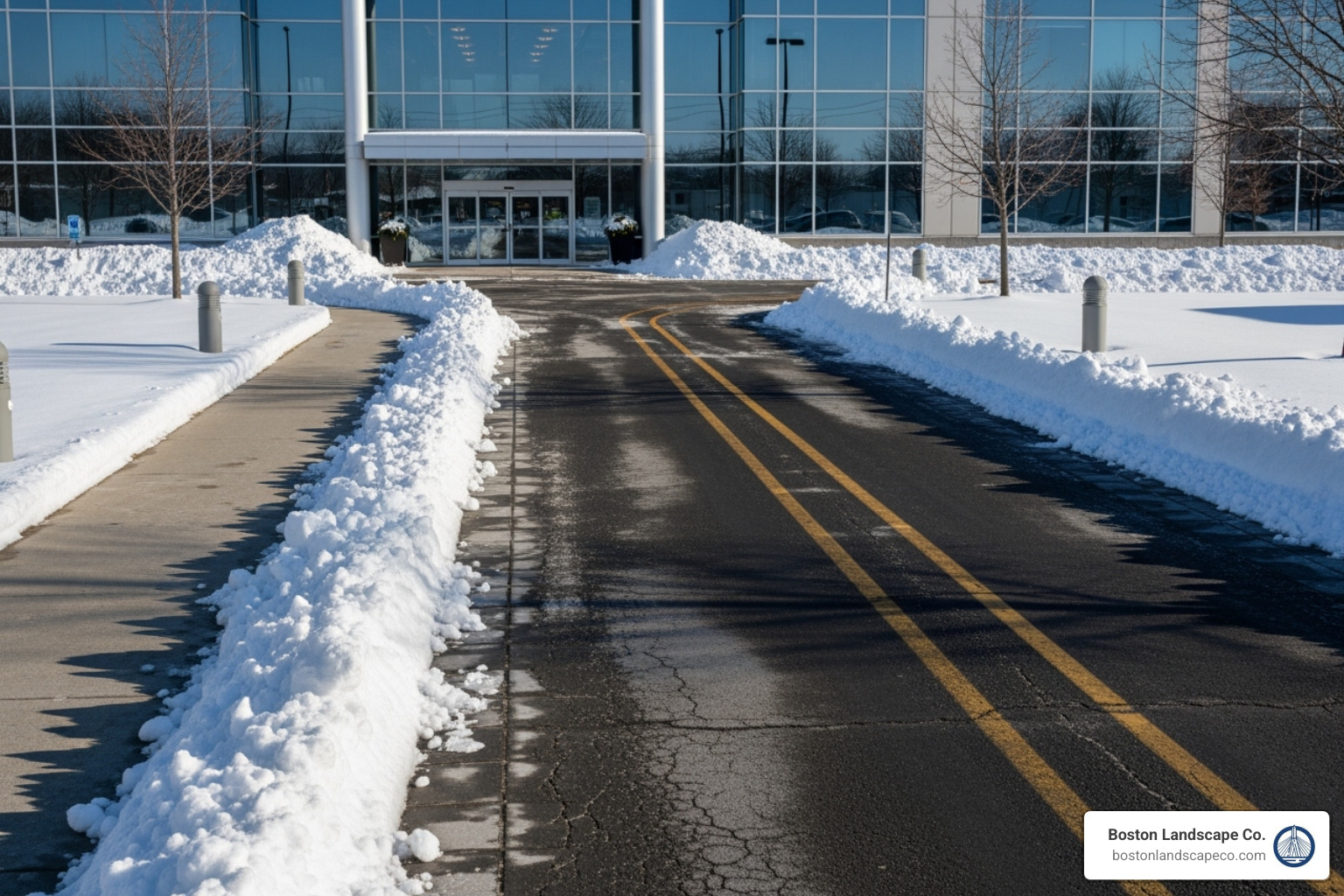 clear, safe commercial property after a snowstorm - Plow service near me
