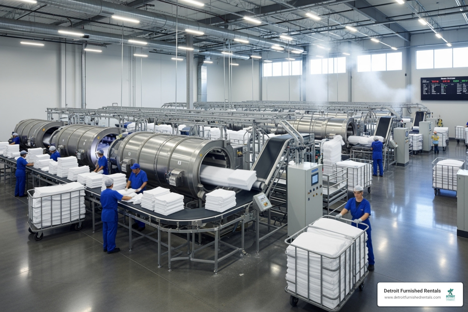 state-of-the-art MDAHS laundry facility - metropolitan detroit area hospital services
