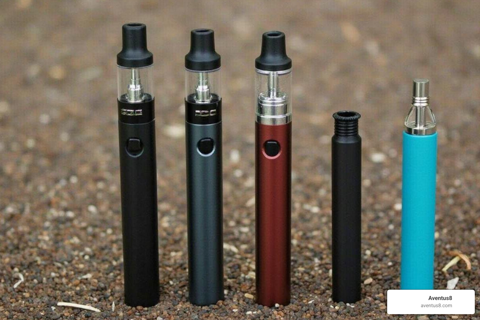 A side-by-side comparison of a 1-gram, 3-gram, and 5-gram disposable vape, illustrating their relative sizes. - cheap thc disposable vapes