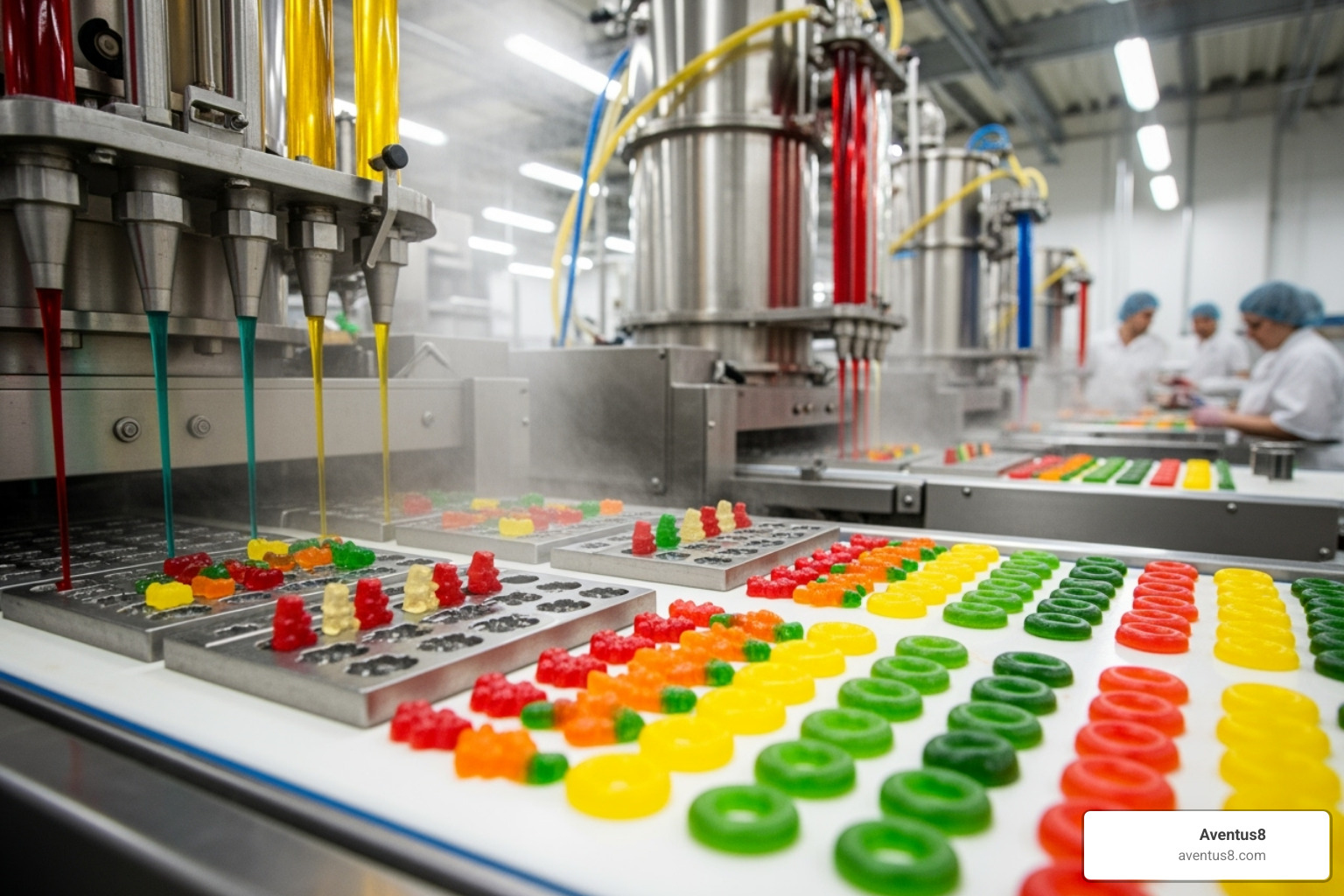 gummy manufacturing process - Delta 8 THC gummies