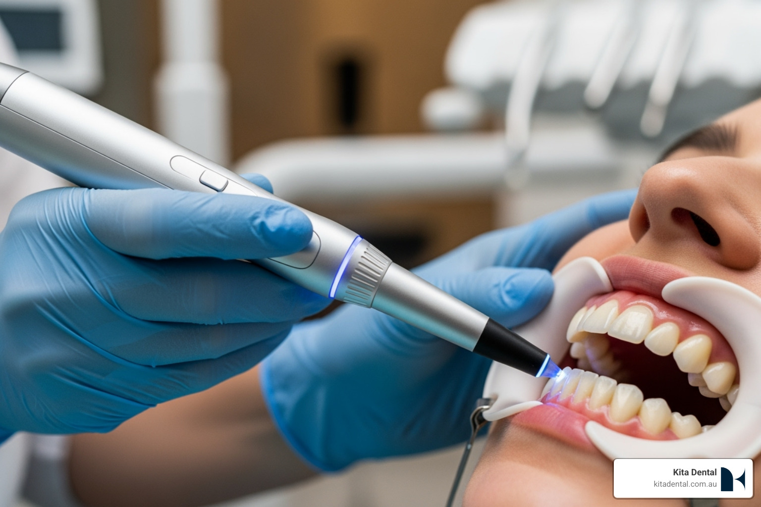 3D intraoral scanner being used - gentle dental care sydney 3D intraoral scanner being used - gentle dental care sydney