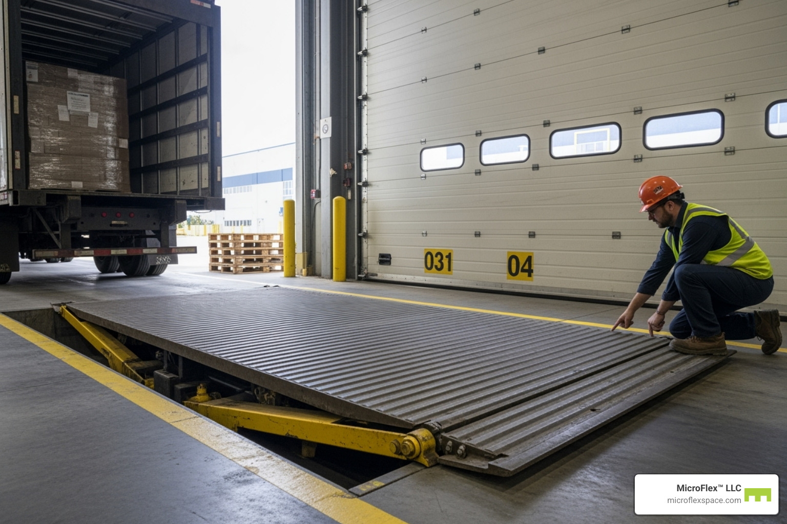a person inspecting a warehouse loading dock - commercial warehouse for lease a person inspecting a warehouse loading dock - commercial warehouse for lease