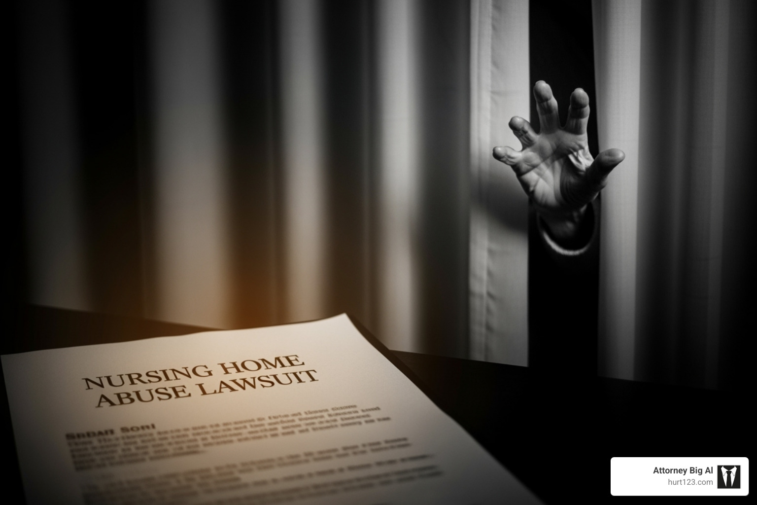 signed legal document with a gavel - nursing home abuse lawyers