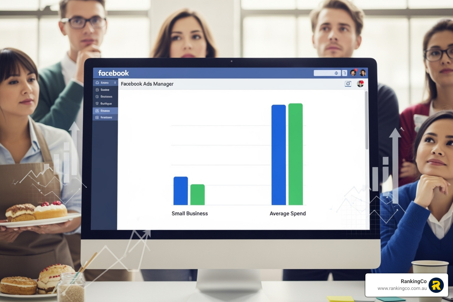 Example of a Facebook lead ad with form