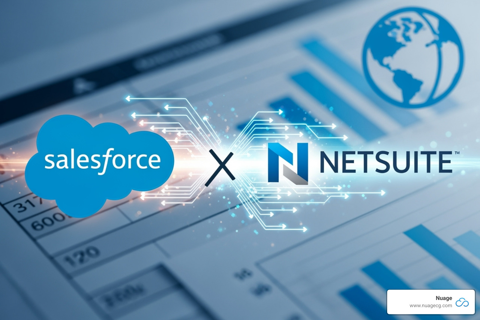 business dashboard showing unified sales pipeline and financial health data - salesforce integration with netsuite