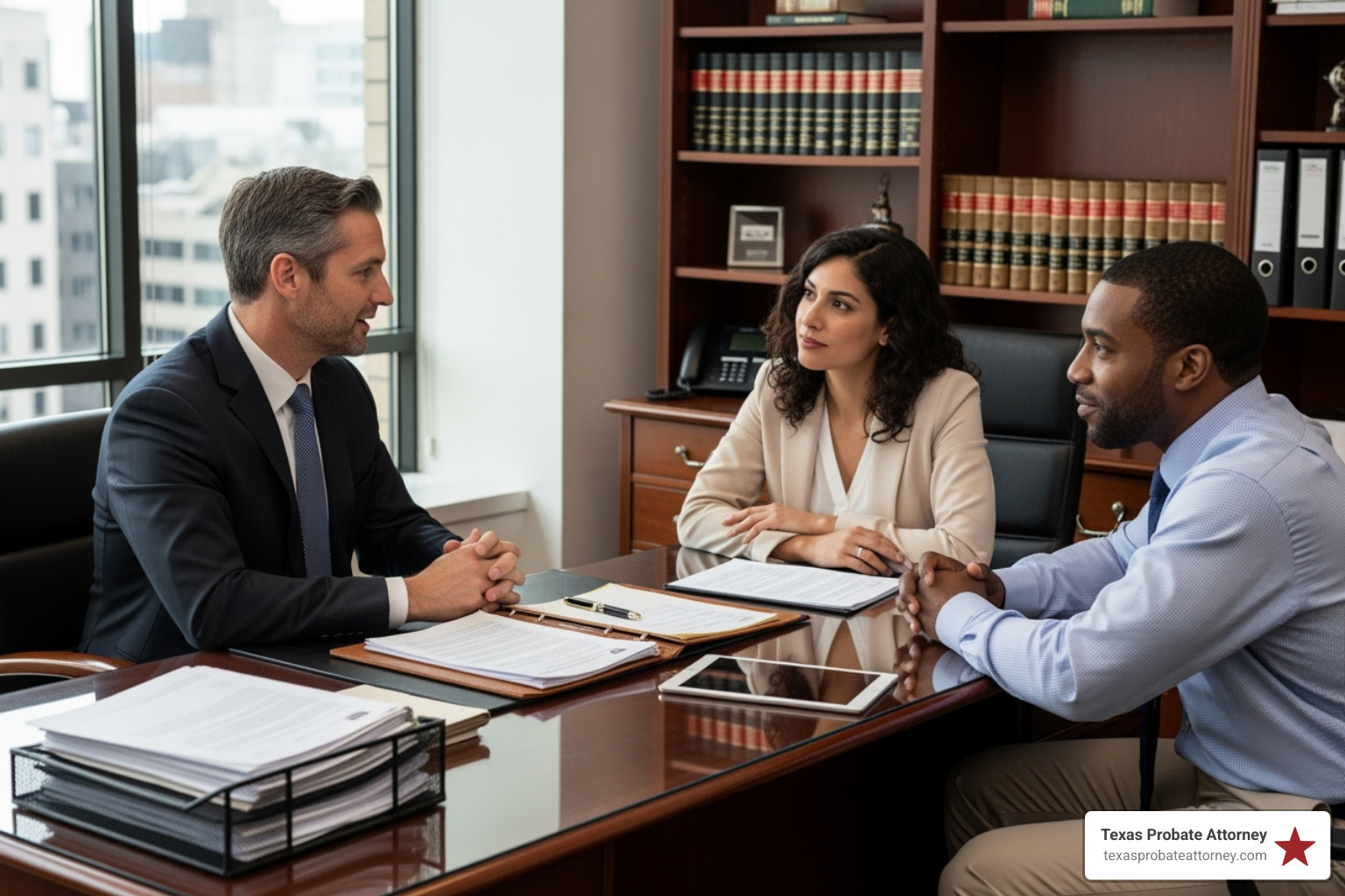 couple meeting with an estate planning attorney - probate attorney cost