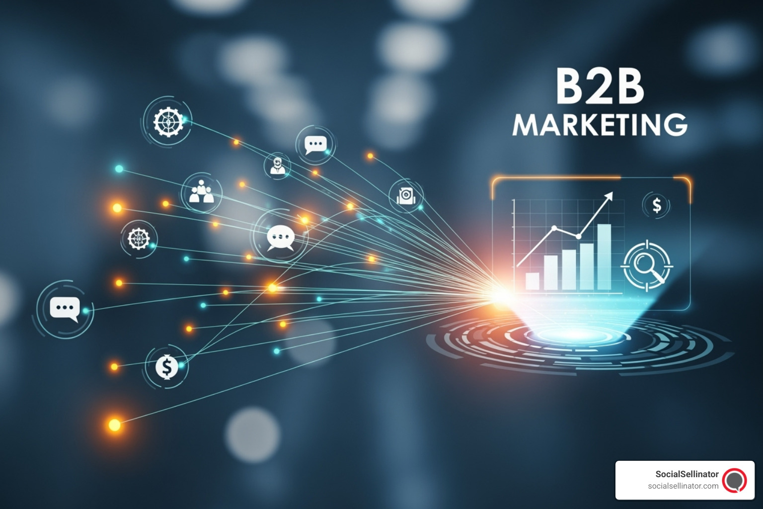 Dashboard showing performance metrics for various marketing channels. - B2B Marketing
