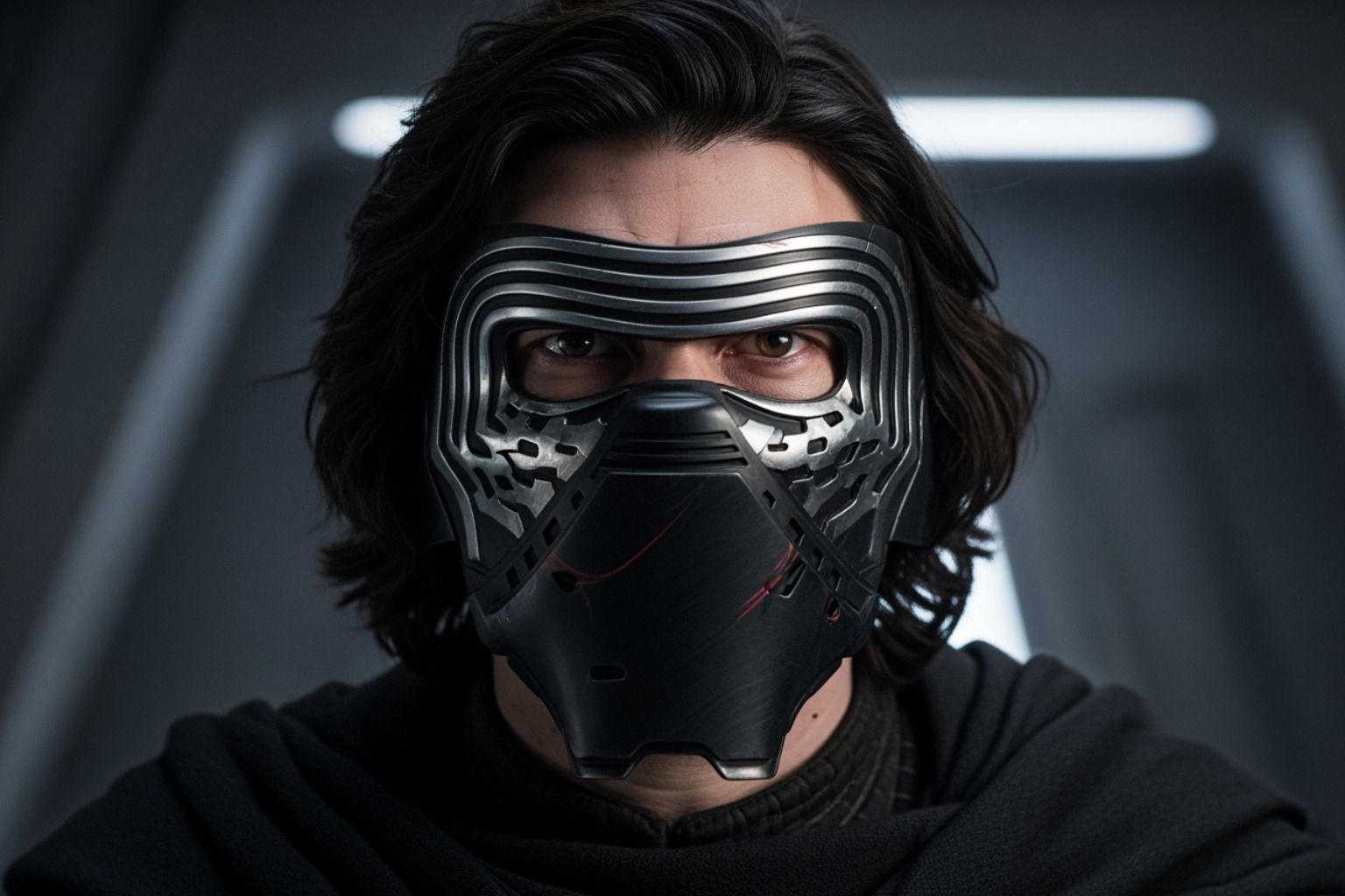 Kylo Ren unmasked in Star Wars - adam driver movies