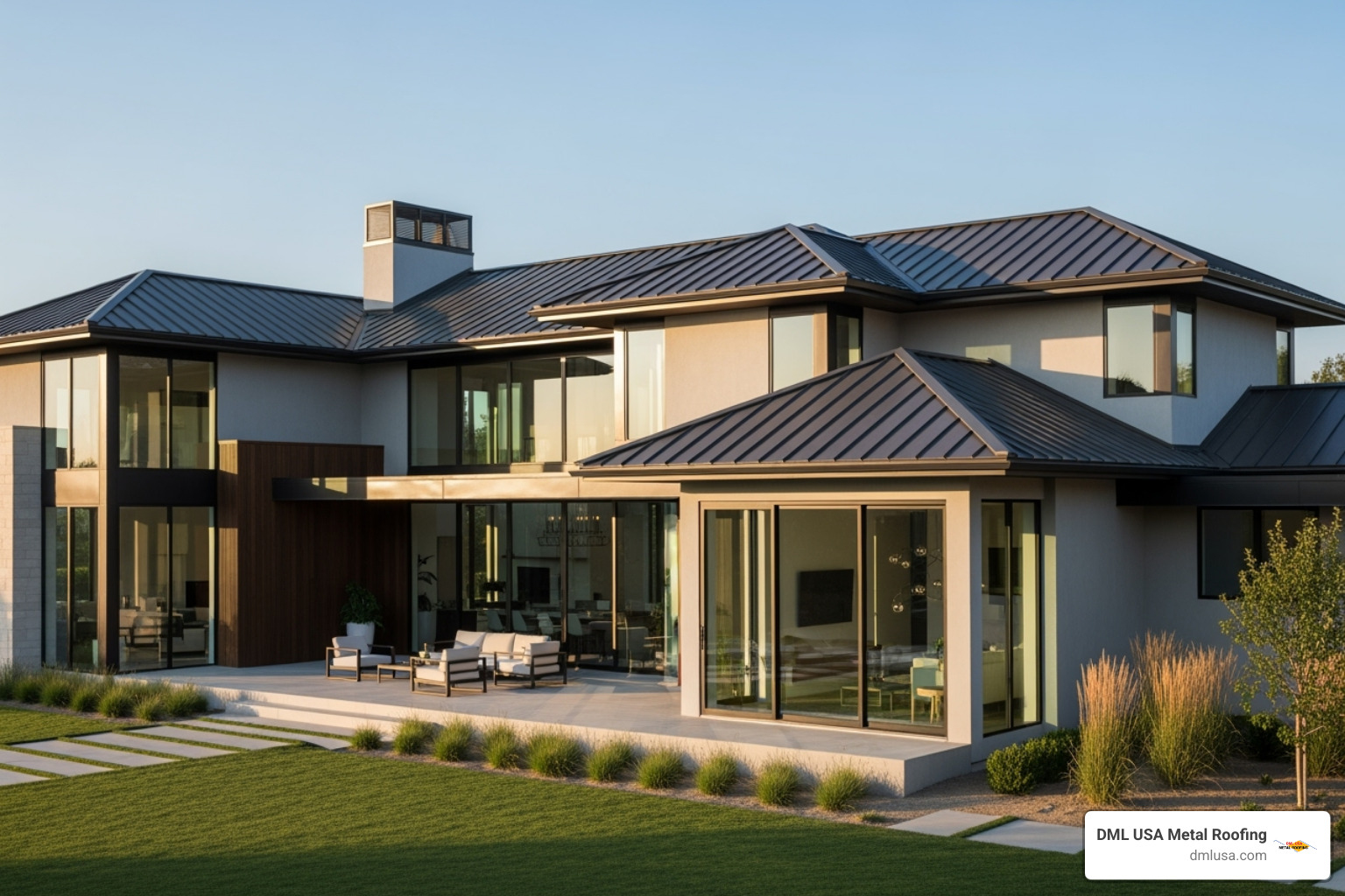 modern home metal shingle roof - roof shingles manufacturers usa