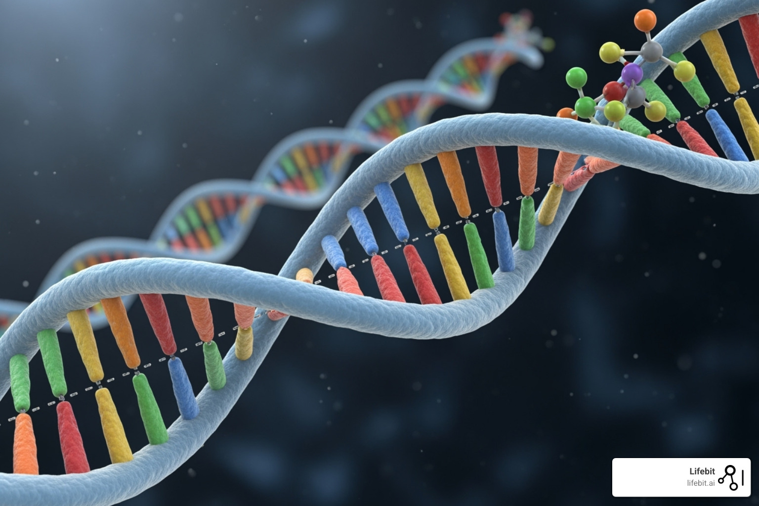 DNA double helix - UK Biobank
