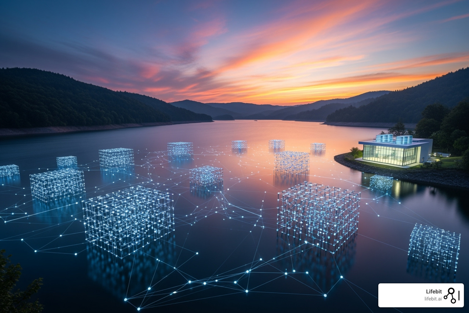 database lake architecture showing a metadata layer over raw files - database lake