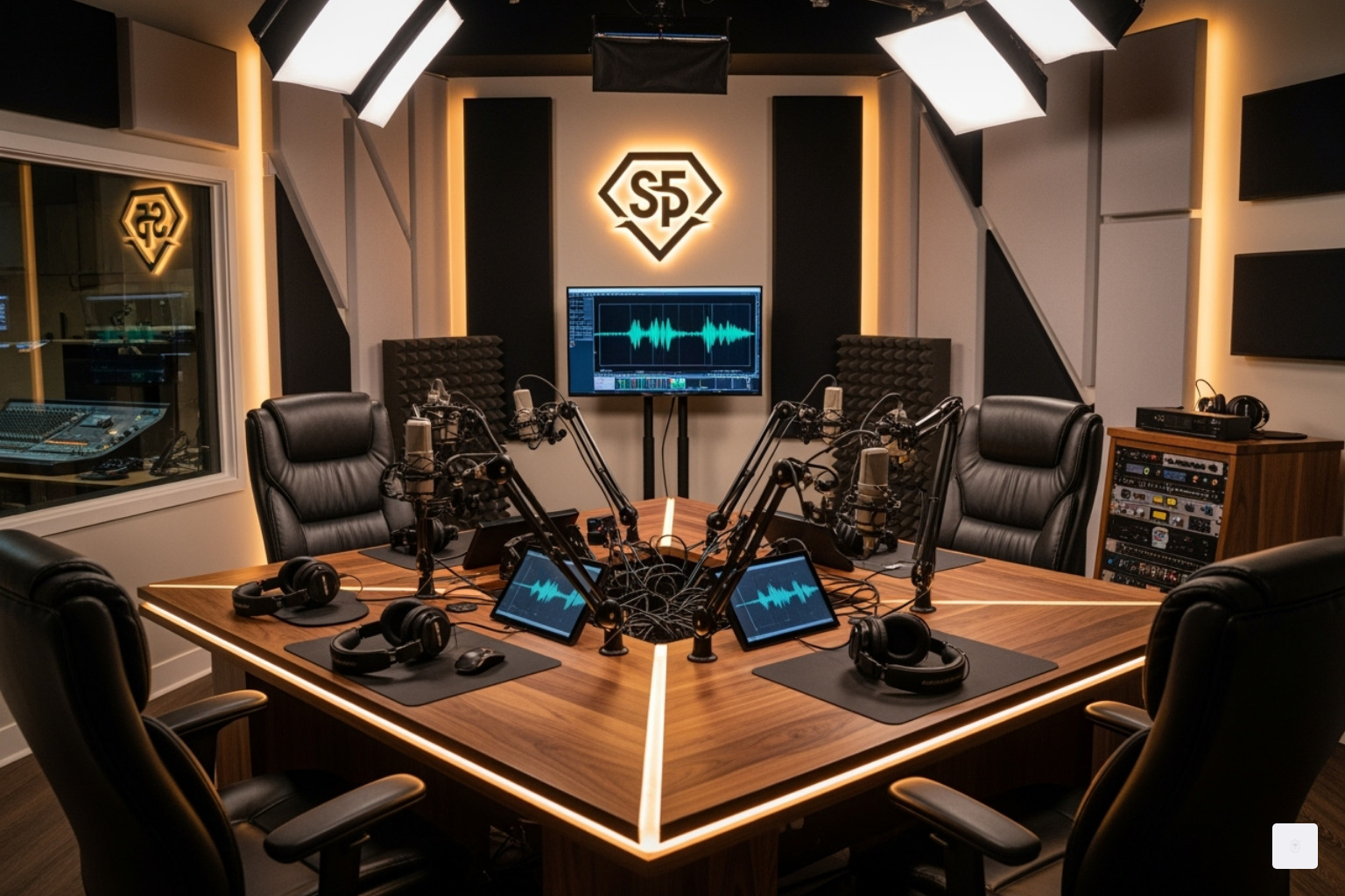 No Jumper podcast studio - adam22 wife