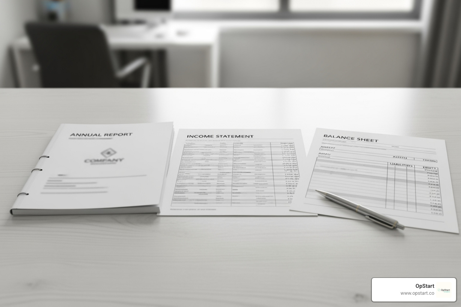three core financial statements side-by-side - bookkeeping needs for start ups