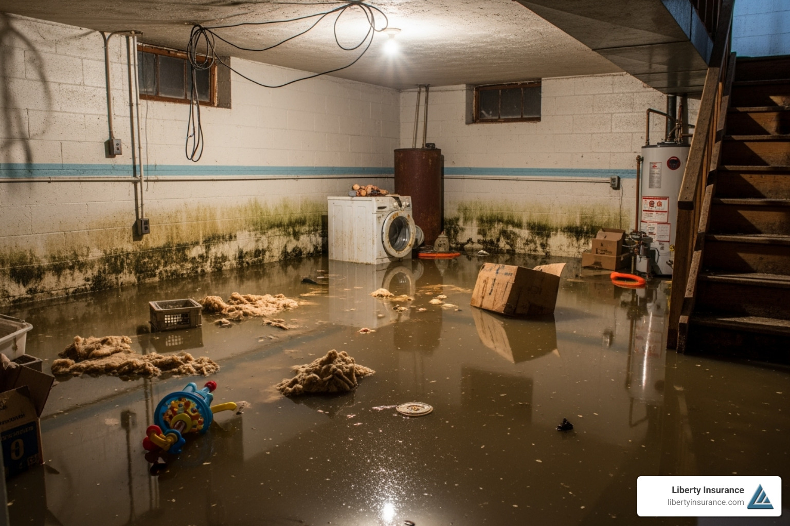 flooded basement in rental property - property insurance for landlords