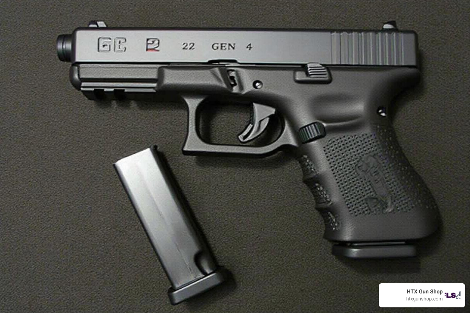 Computer screen showing an online gun store with a Glock 22 Gen4 listing - Buy Glock 22 Gen4 Online