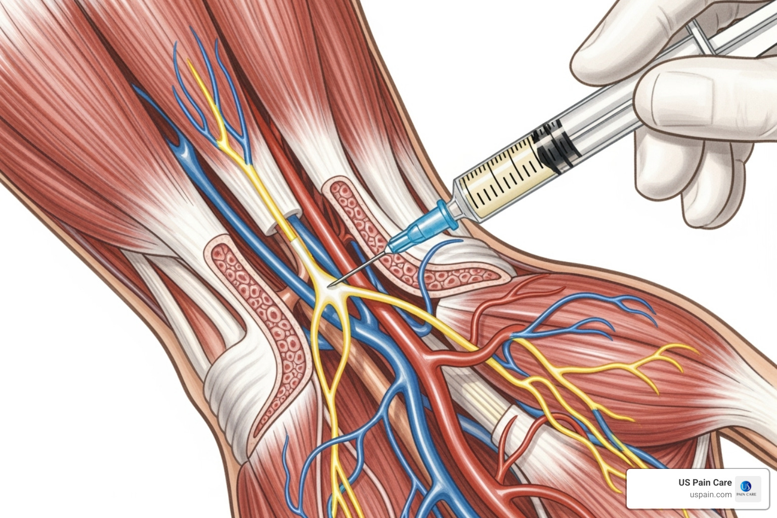 nerve block illustration - pain management without surgery