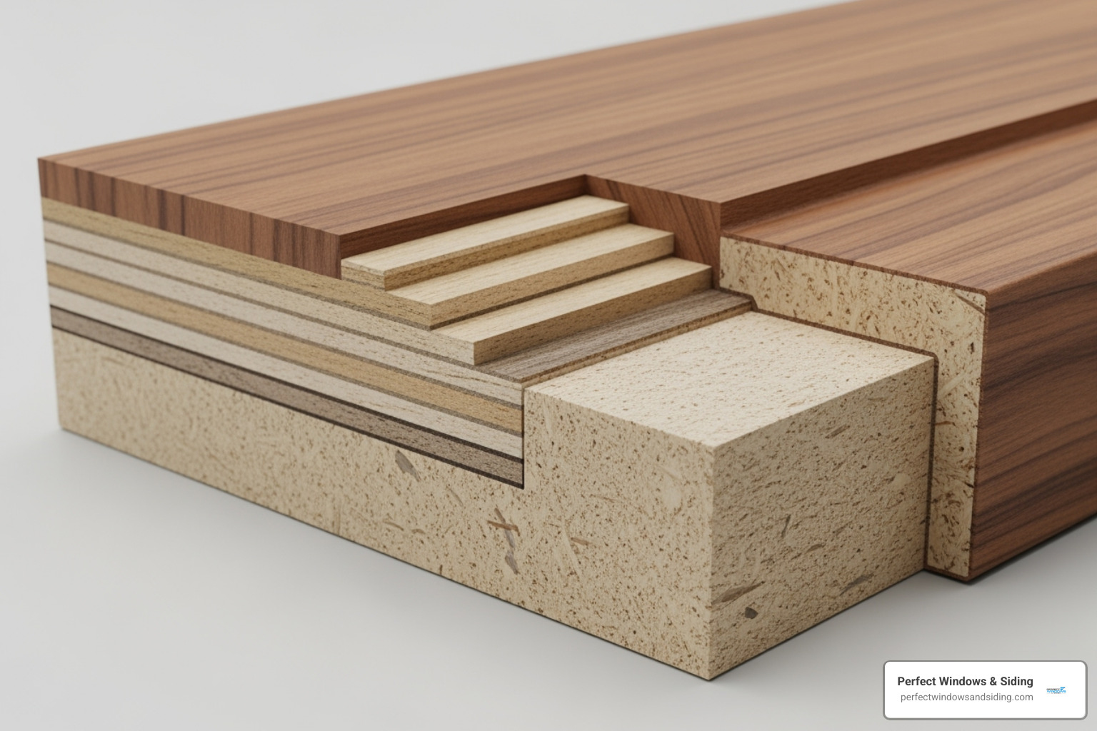 cross-section of an engineered core wood door - custom wood exterior doors cross-section of an engineered core wood door - custom wood exterior doors