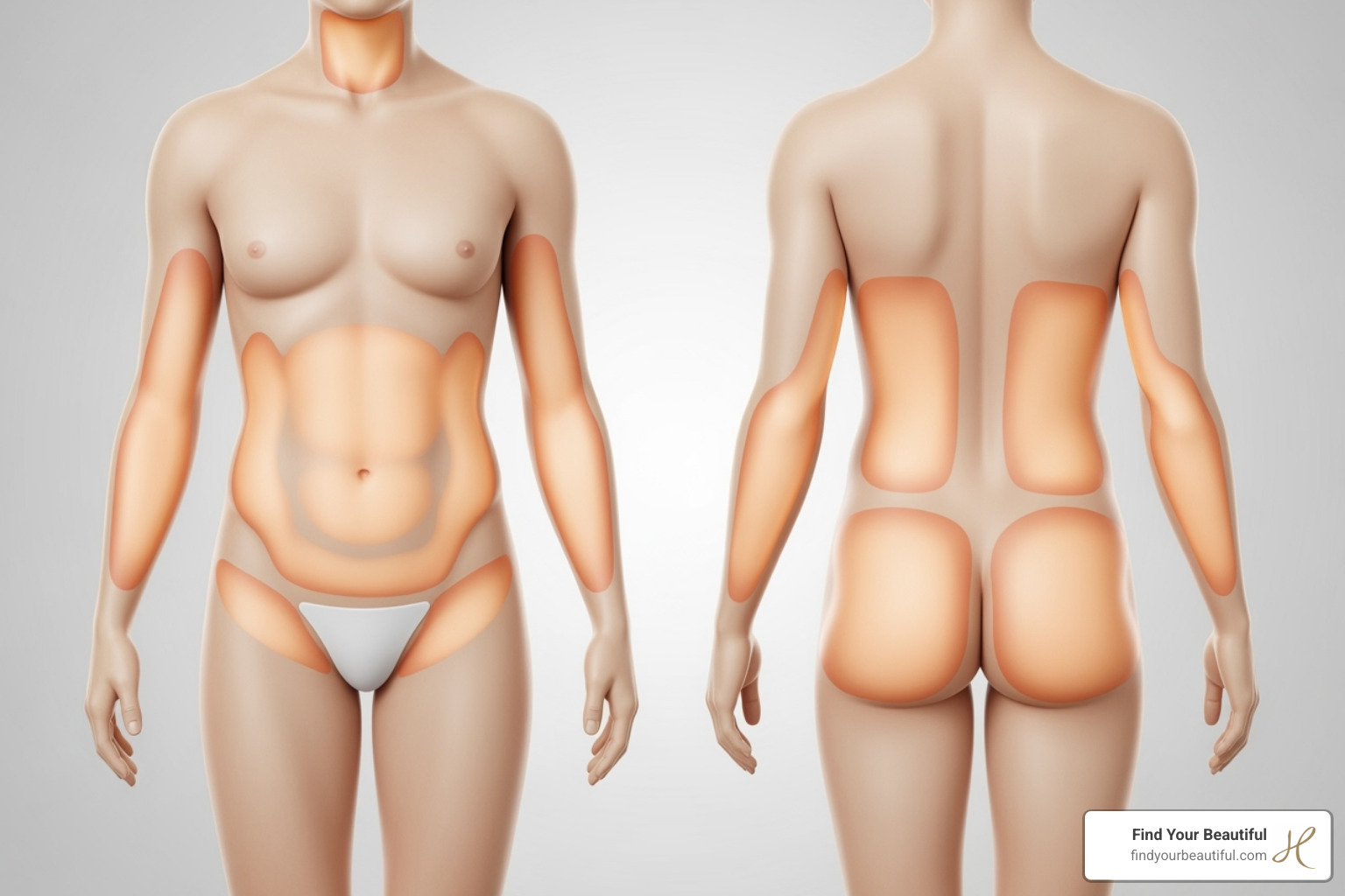 common liposuction treatment areas on the body - how much does liposuction cost in san antonio texas