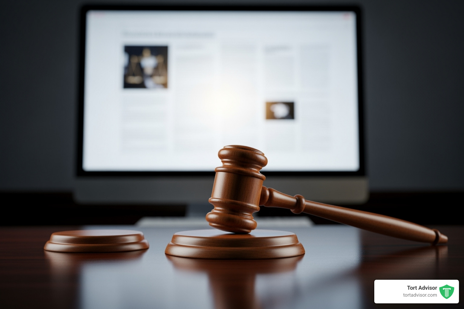 Gavel in front of a computer screen - addicted to video games lawsuit