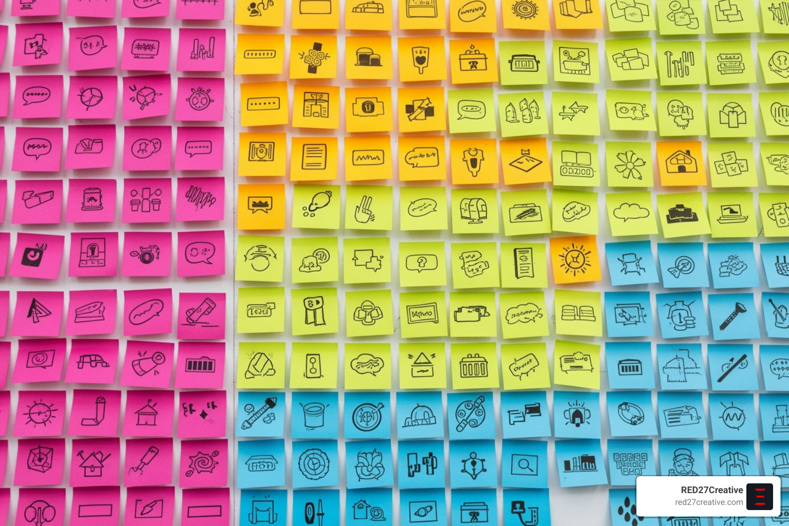Idea board filled with diverse HVAC blog topic ideas, categorized for easy brainstorming - HVAC blog topic ideas Idea board filled with diverse HVAC blog topic ideas, categorized for easy brainstorming - HVAC blog topic ideas