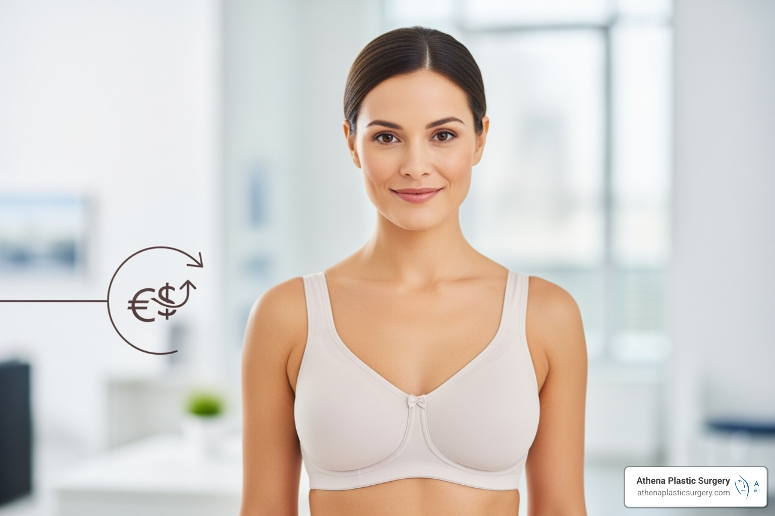 map of the US highlighting cost variations in different regions - breast lift cost