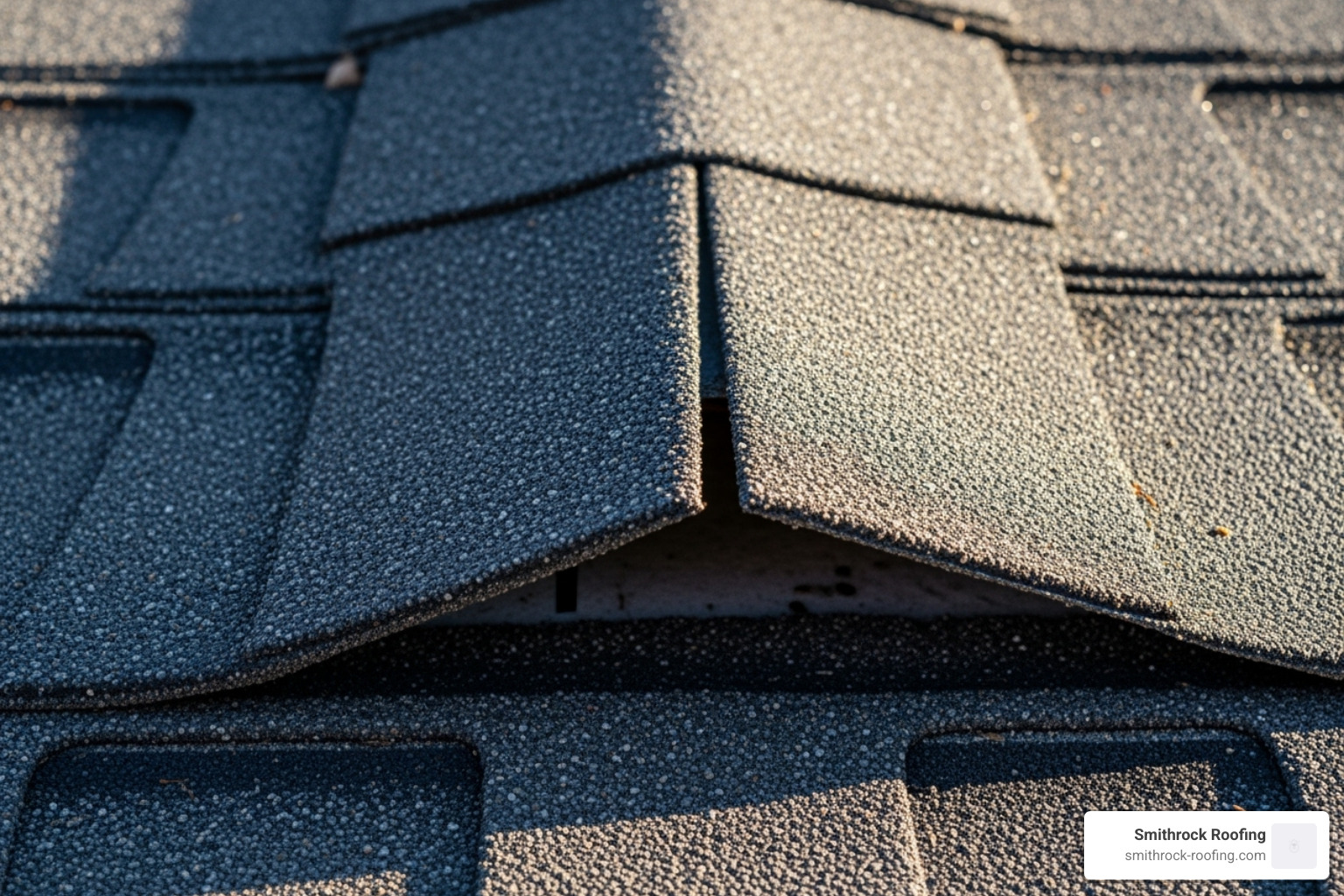 creased asphalt shingle - wind damage to roof shingles
