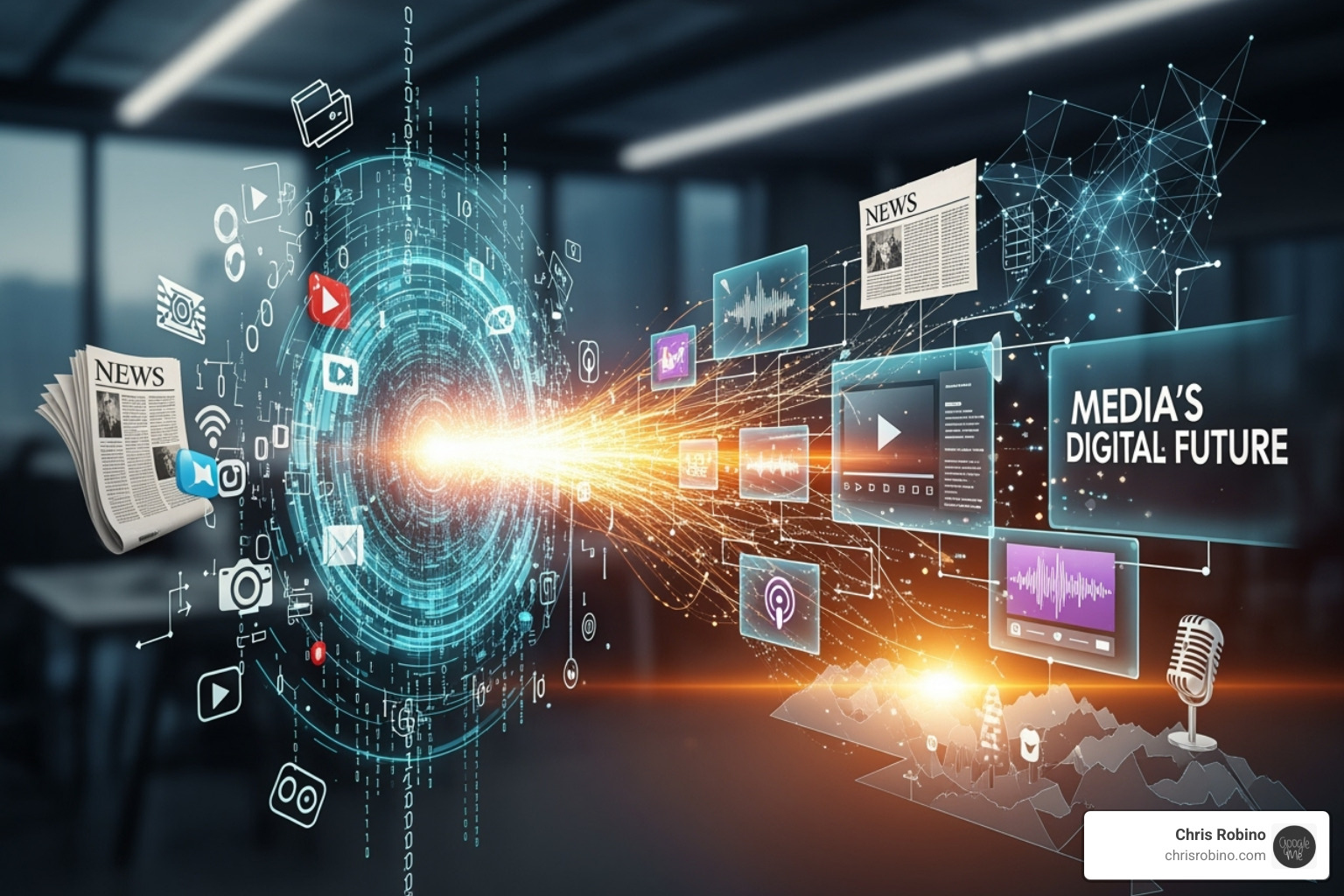 dashboard showing improved operational efficiency and revenue growth - digital change for media
