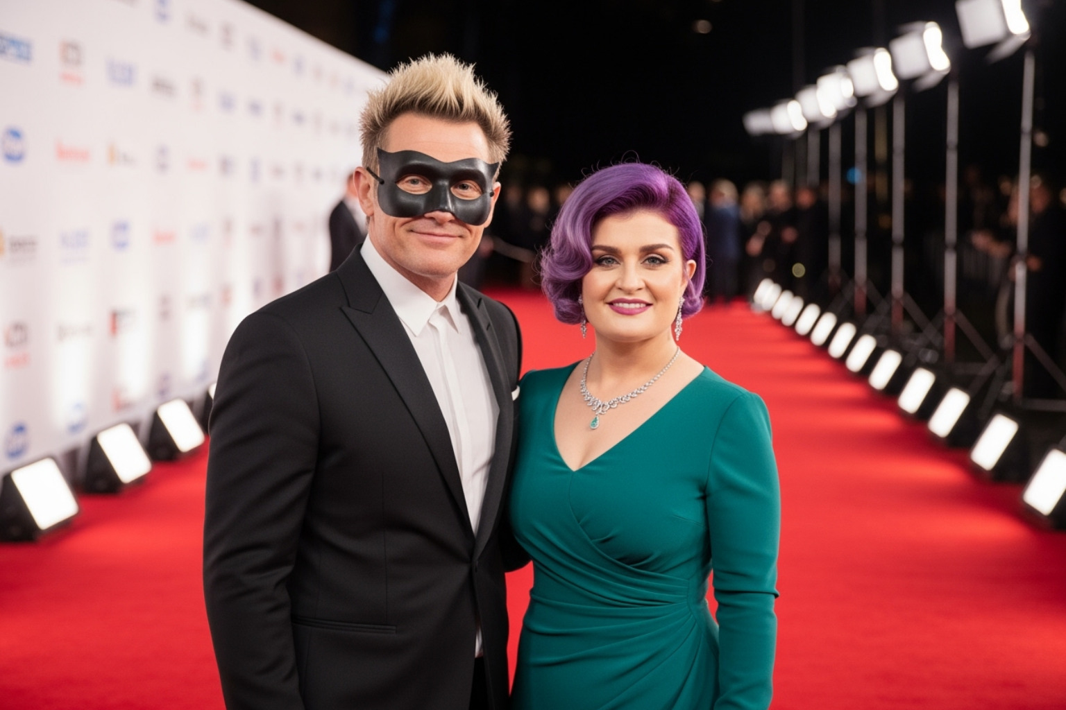 Sid Wilson and Kelly Osbourne on the red carpet -  sid wilson
