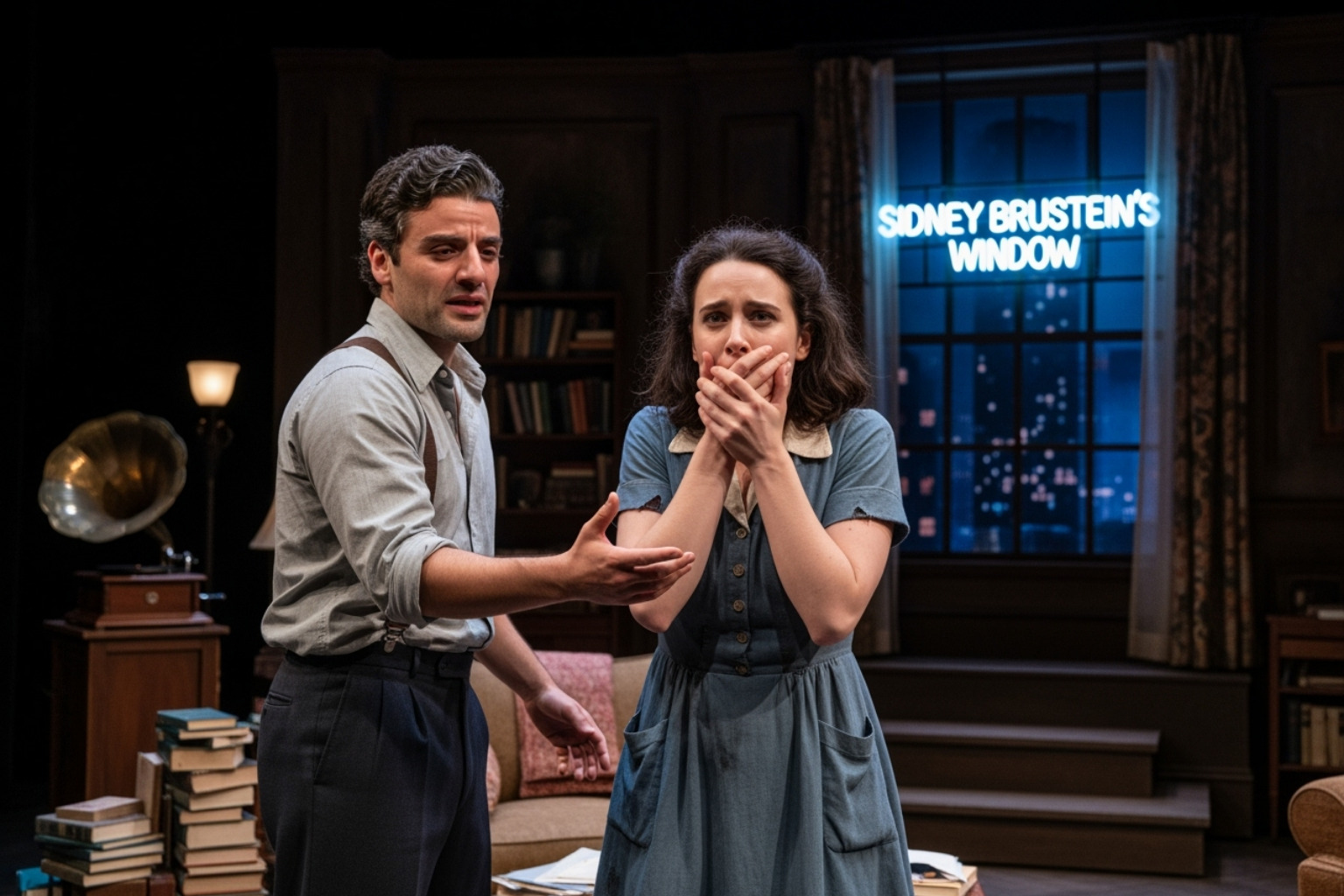 Rachel Brosnahan and Oscar Isaac in 'The Sign in Sidney Brustein's Window' - rachel brosnahan movies and tv shows