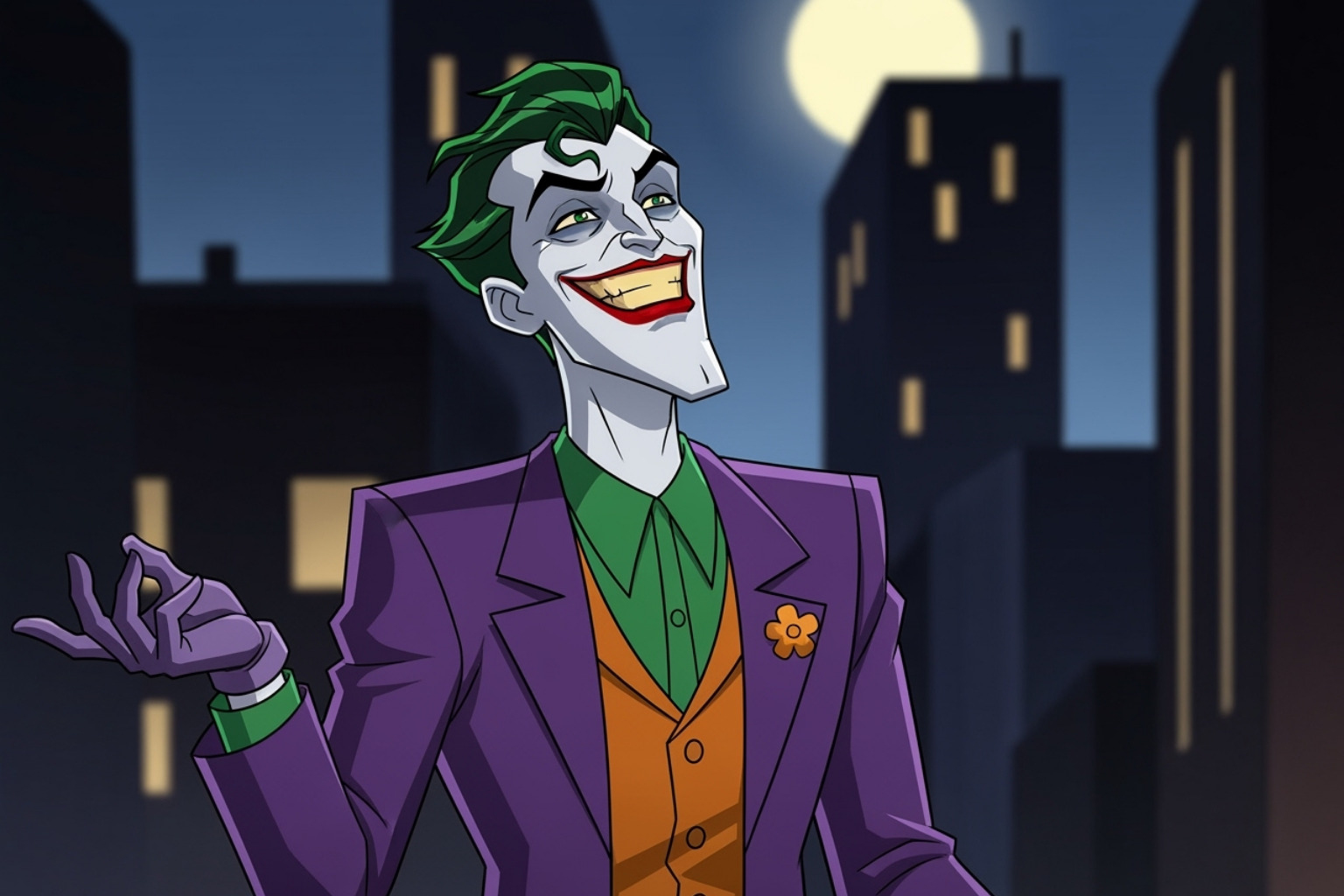 The animated Joker from the 'Harley Quinn' series - alan tudyk