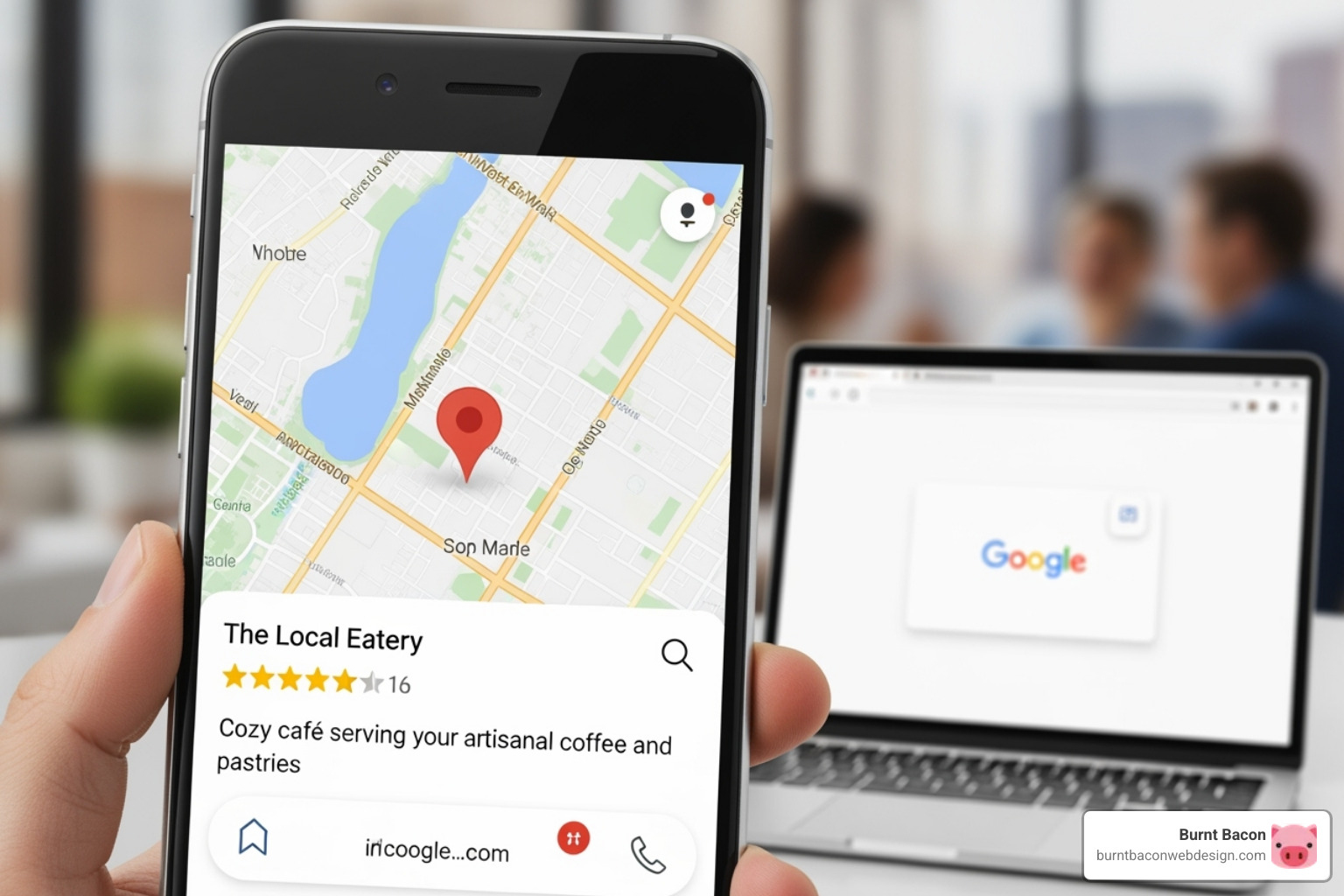 Google Business Profile Insights dashboard showing customer search queries - Google My Business