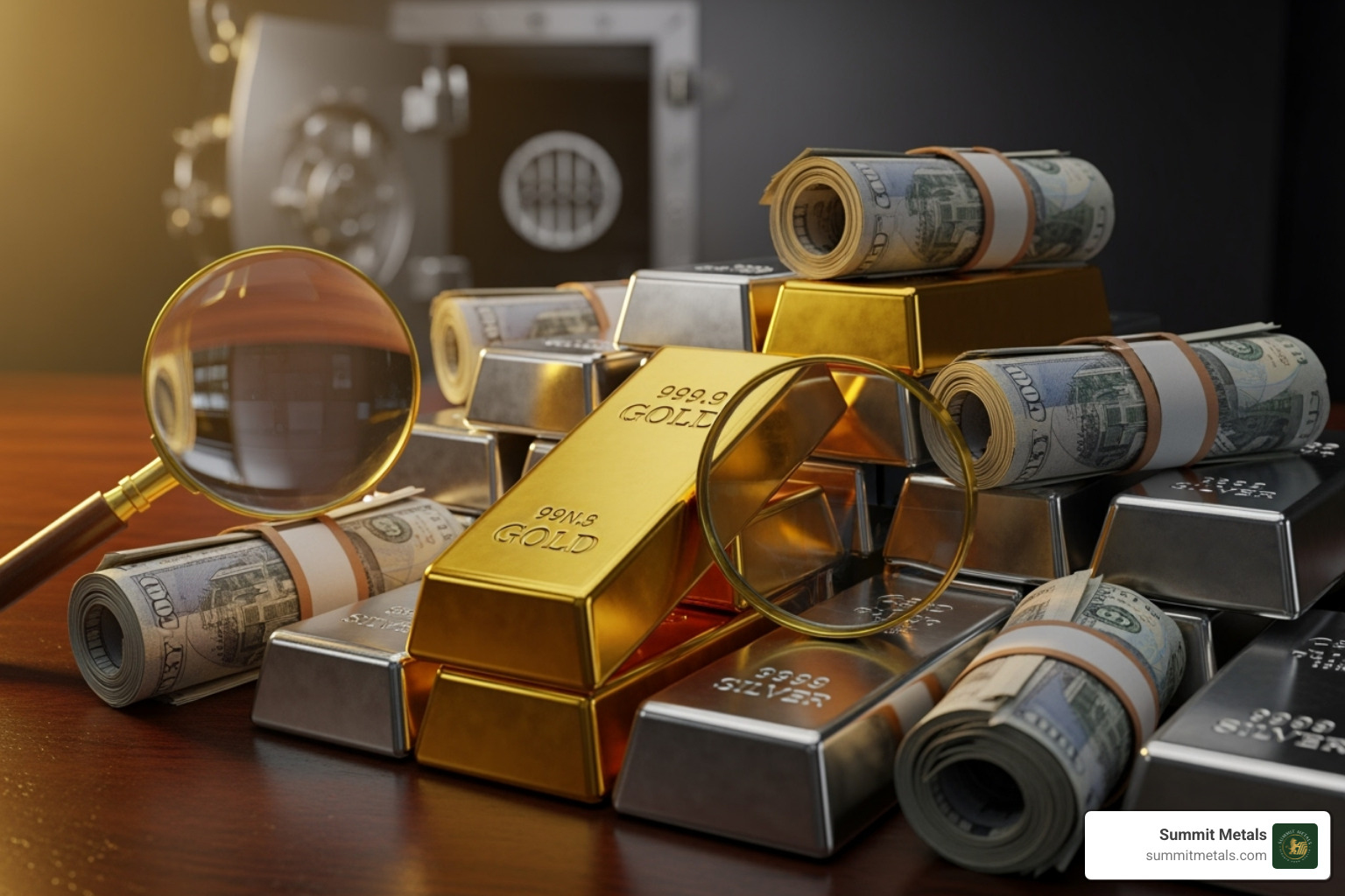 a variety of bullion products including gold coins, silver bars, and platinum rounds - financial fitness bullion reserve